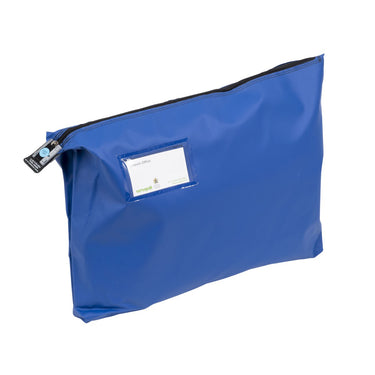 Single Seam Mail Bag with Gusset CG3 Button Blue